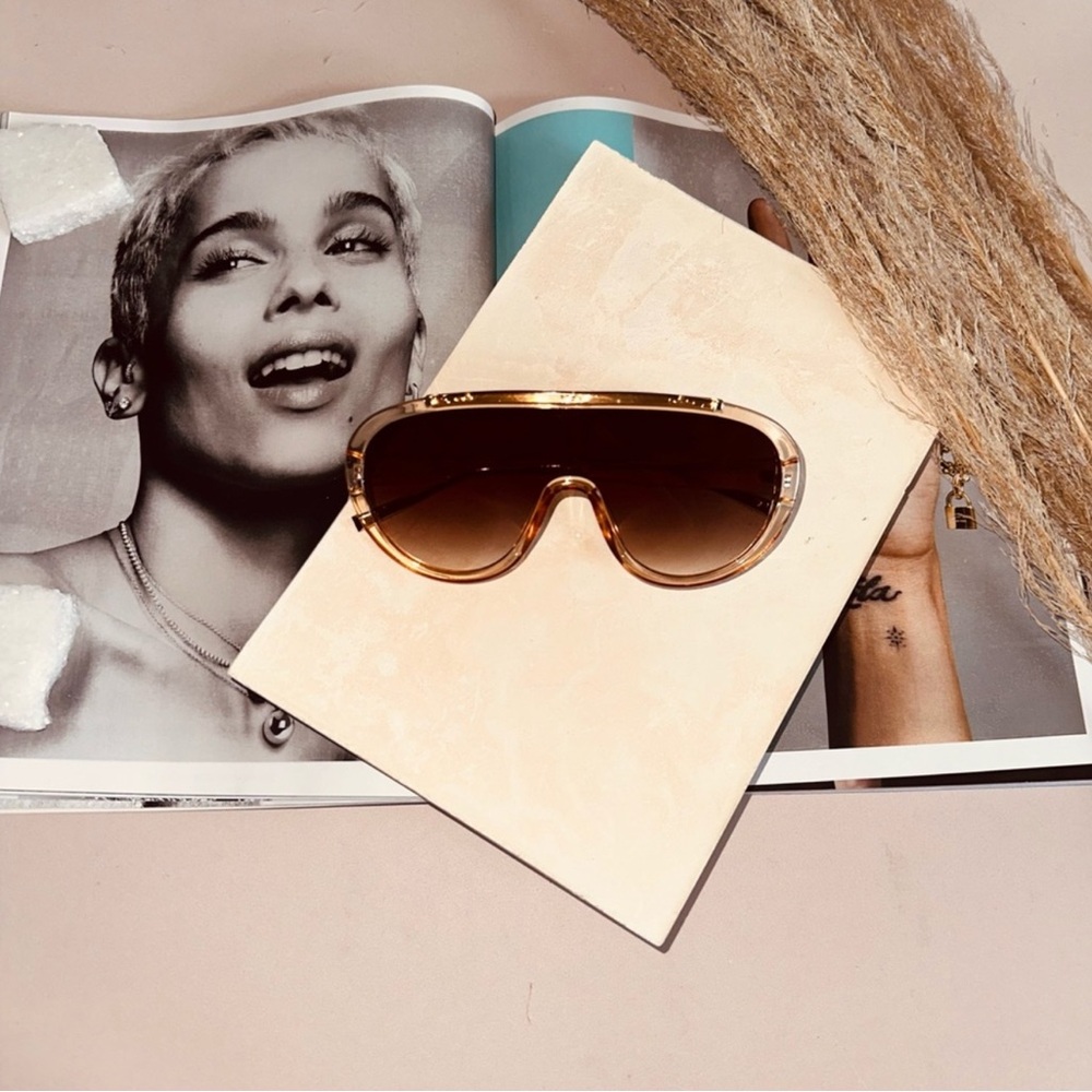 SUNGLASSES Oversized Transparent Shades